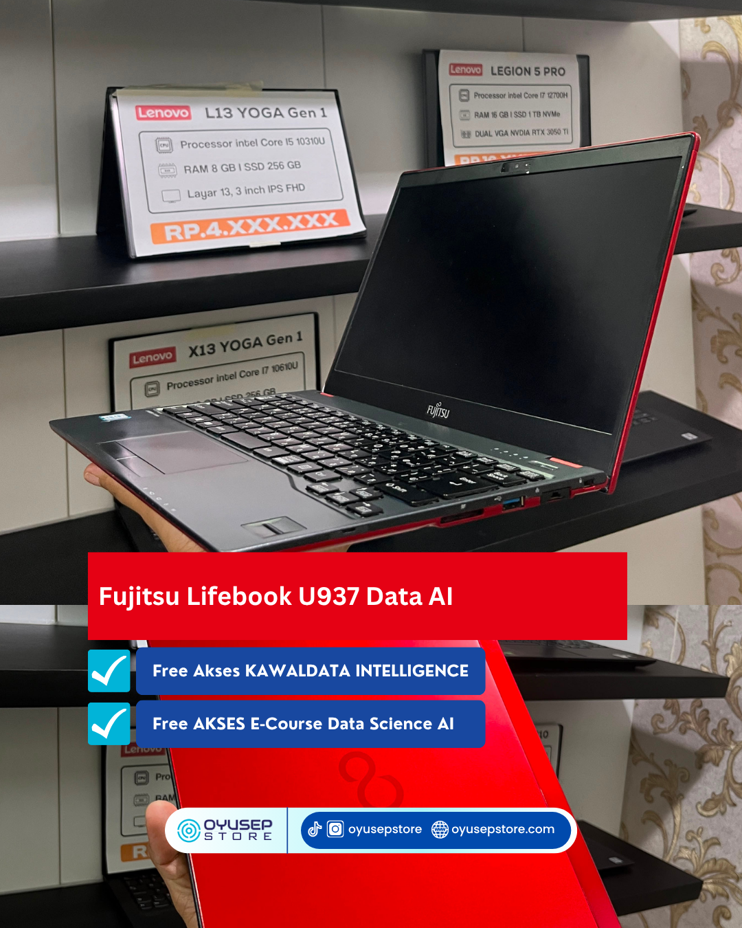 Fujitsu Lifebook U937 Data AI