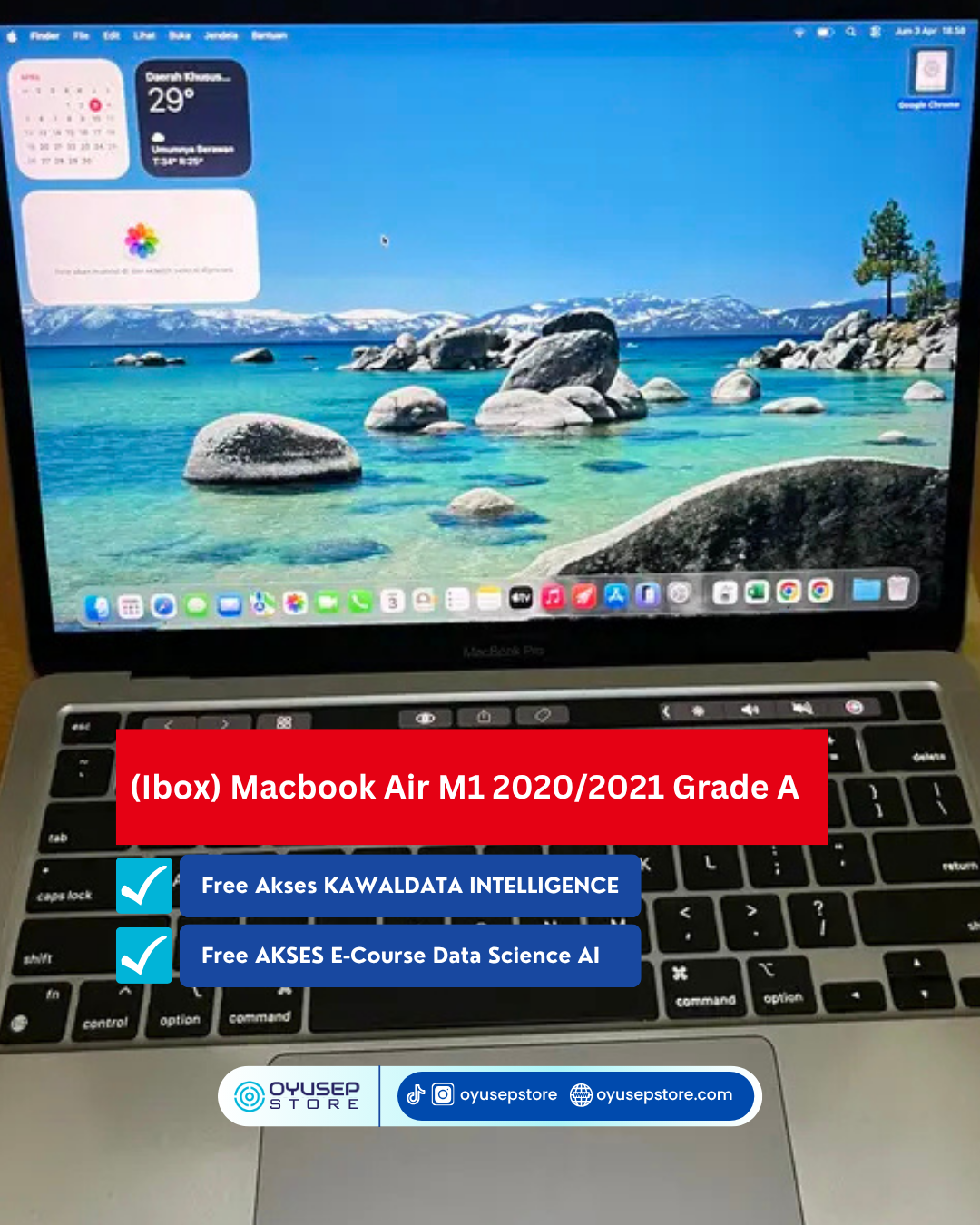 (Ibox) Macbook Air M1 2020/2021 Grade A