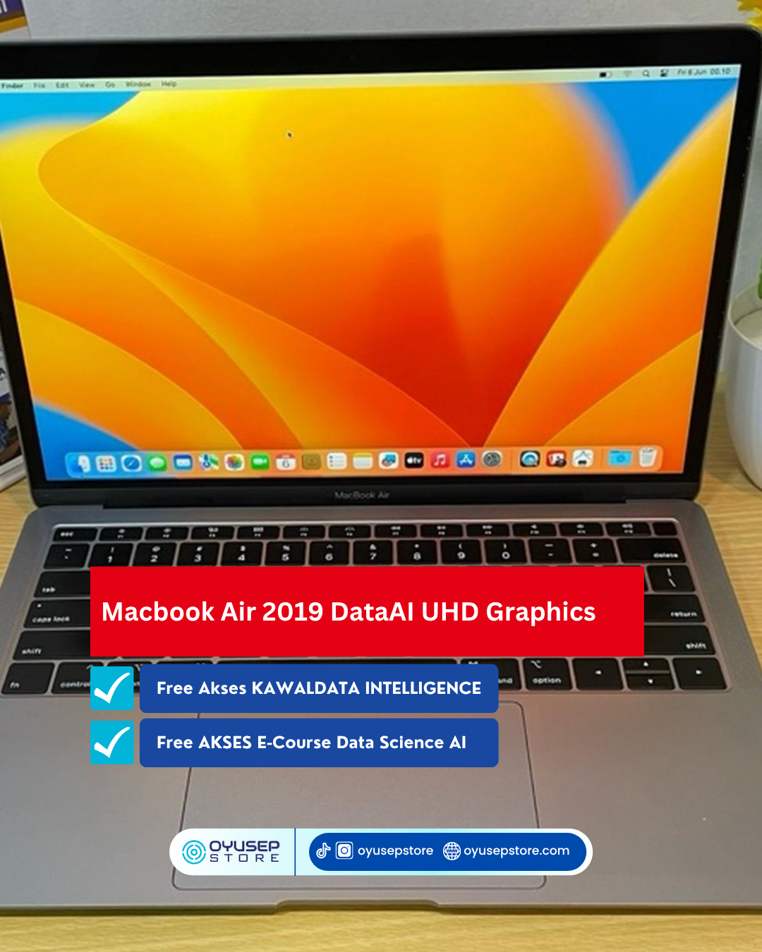 Macbook Air 2019 DataAI